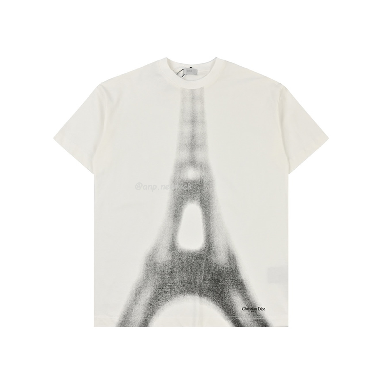 Dior Iron Tower Inkjet Short Sleeved T Shirt (4) - newkick.cc